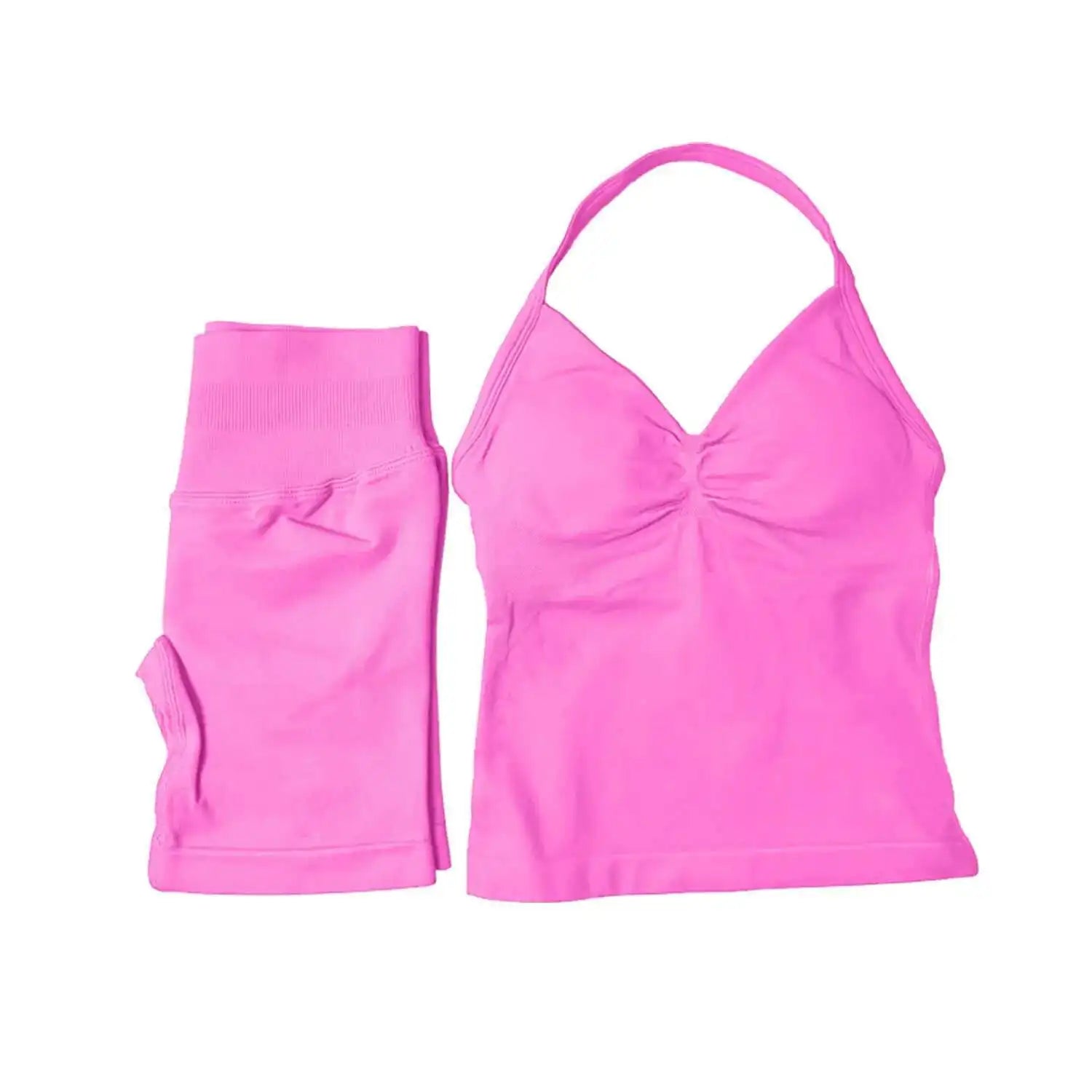 2 Piece Suit Longline Strappy Yoga Sets