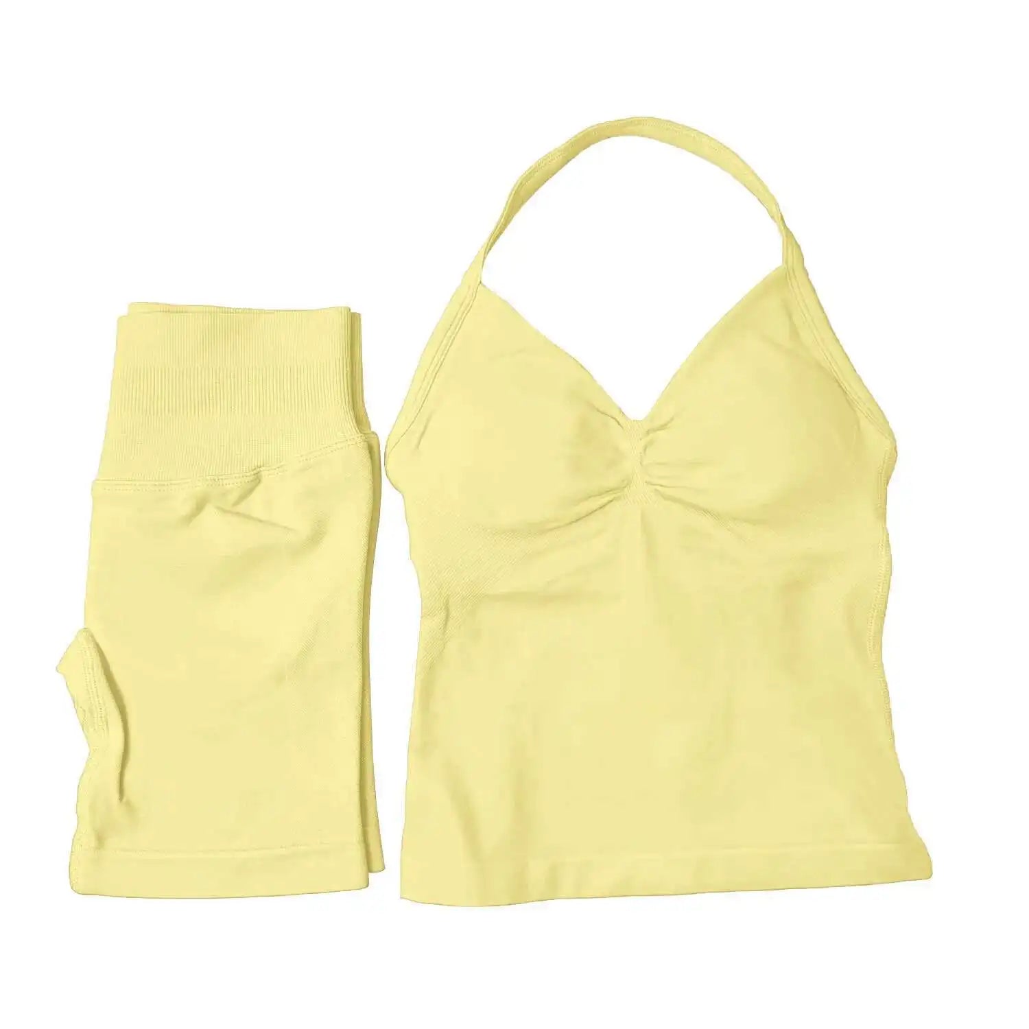 2 Piece Suit Longline Strappy Yoga Sets