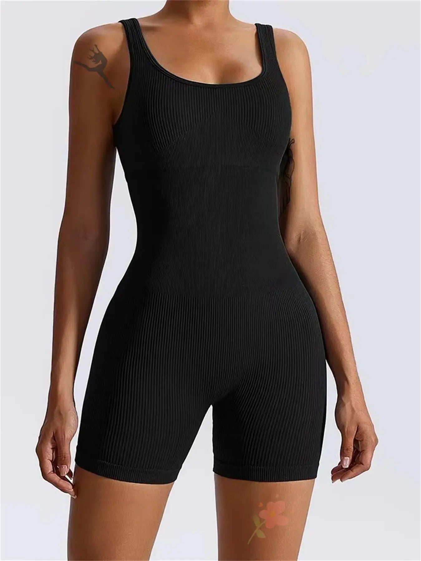 Seamless One-Piece Short Yoga Clothes