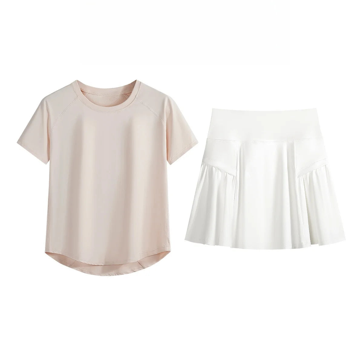 2Pcs Tennis Skirt Set