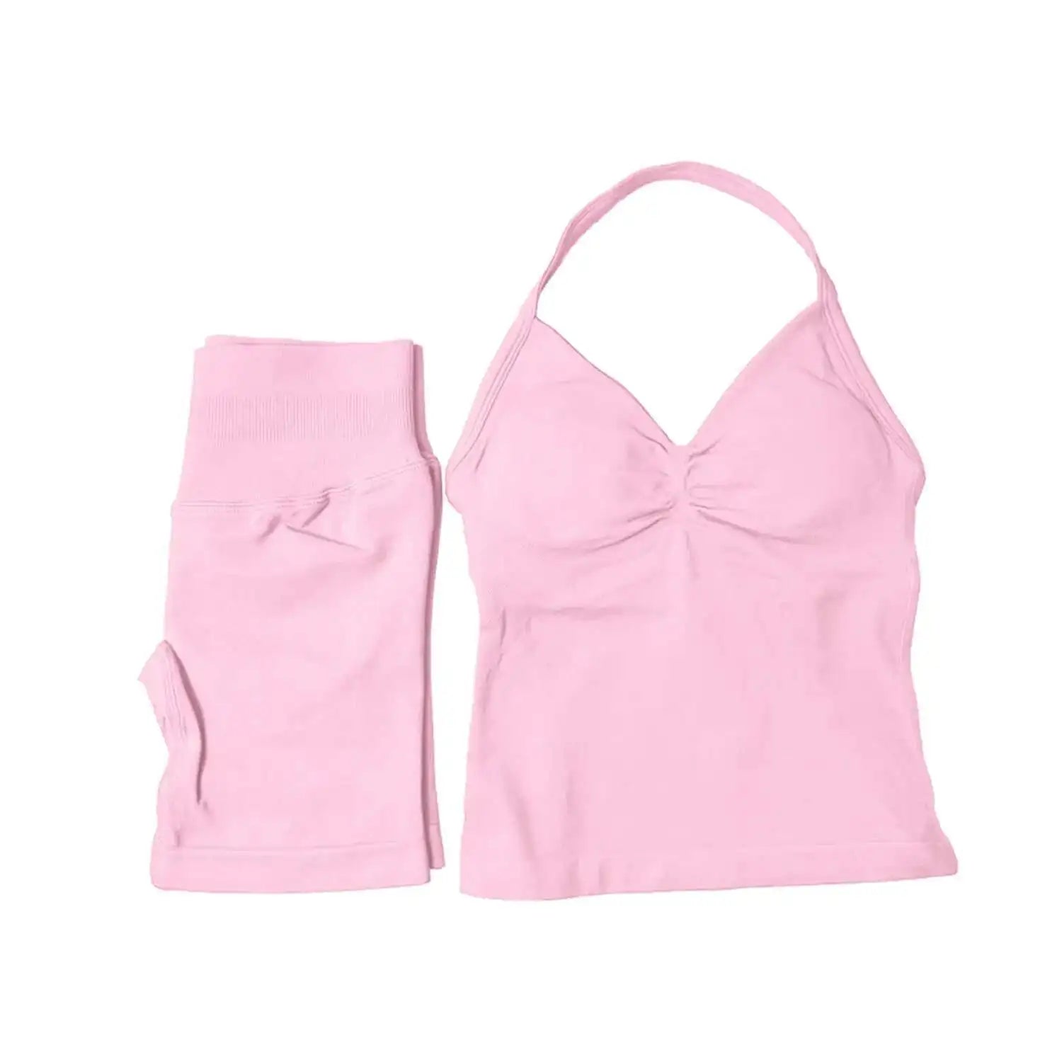2 Piece Suit Longline Strappy Yoga Sets