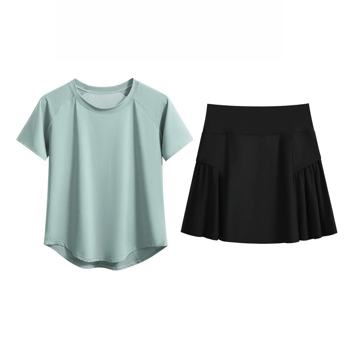 2Pcs Tennis Skirt Set