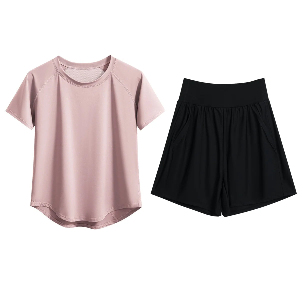 Summer Yoga Set Women Quick Dry Loose Tracksuit