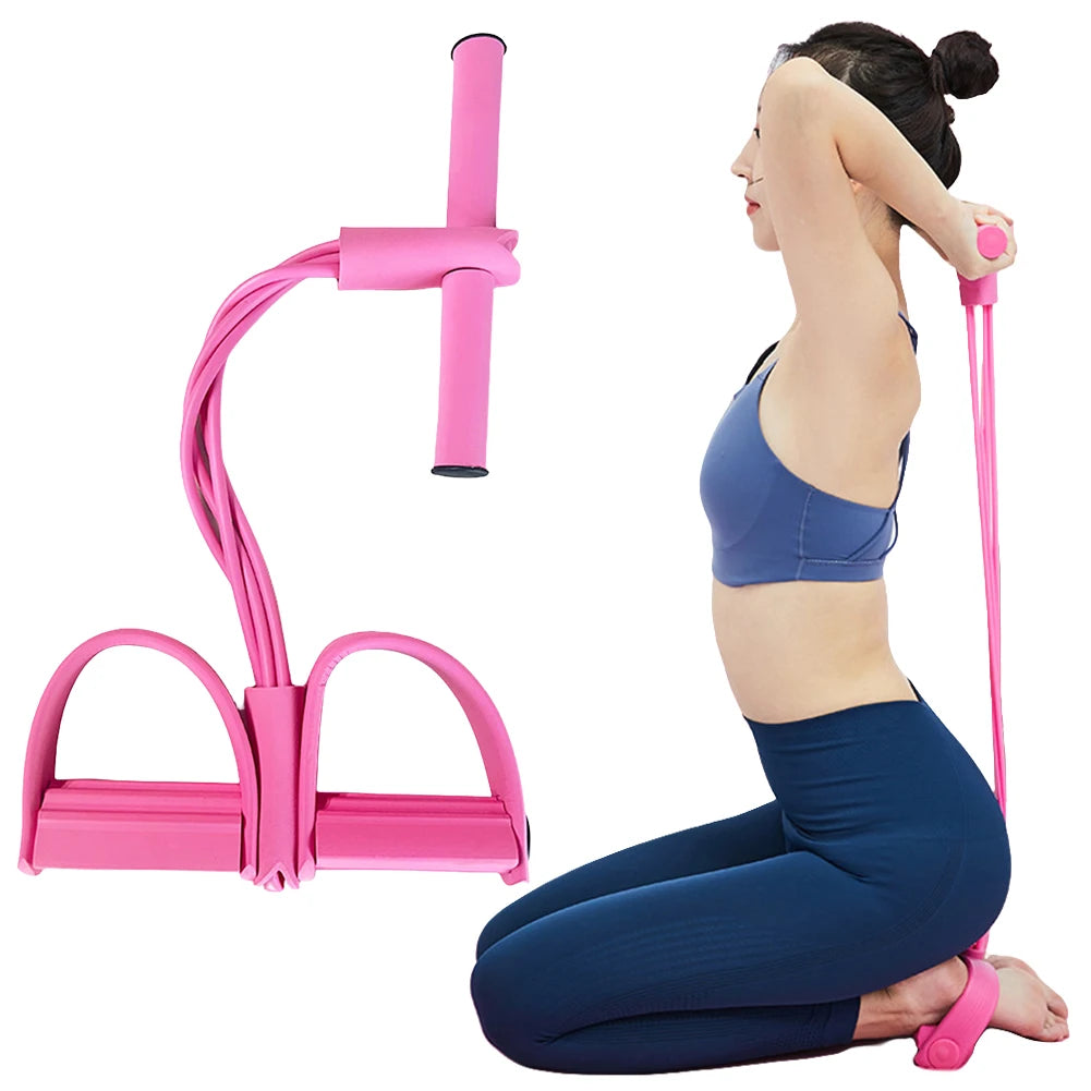 4-Tube Pedal Resistance Band