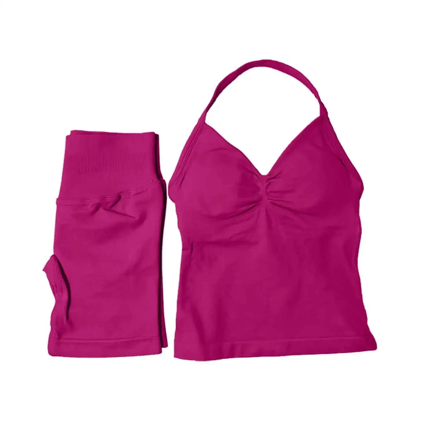 2 Piece Suit Longline Strappy Yoga Sets