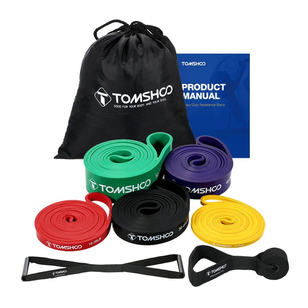 5 Packs Pull Up Assist Bands Set
