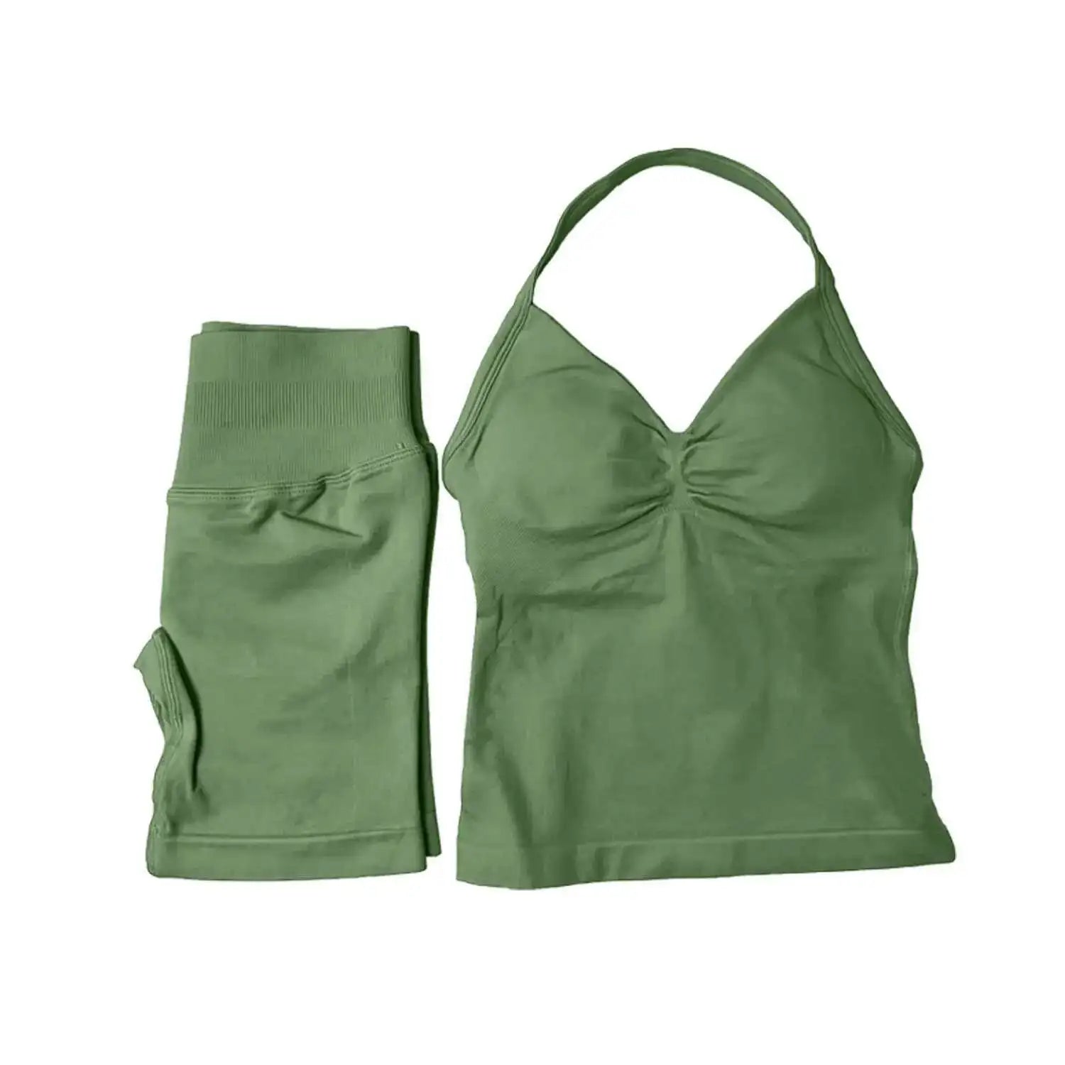 2 Piece Suit Longline Strappy Yoga Sets