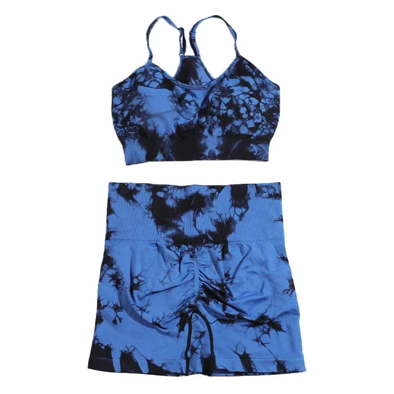 Women Tie Dye Yoga Set