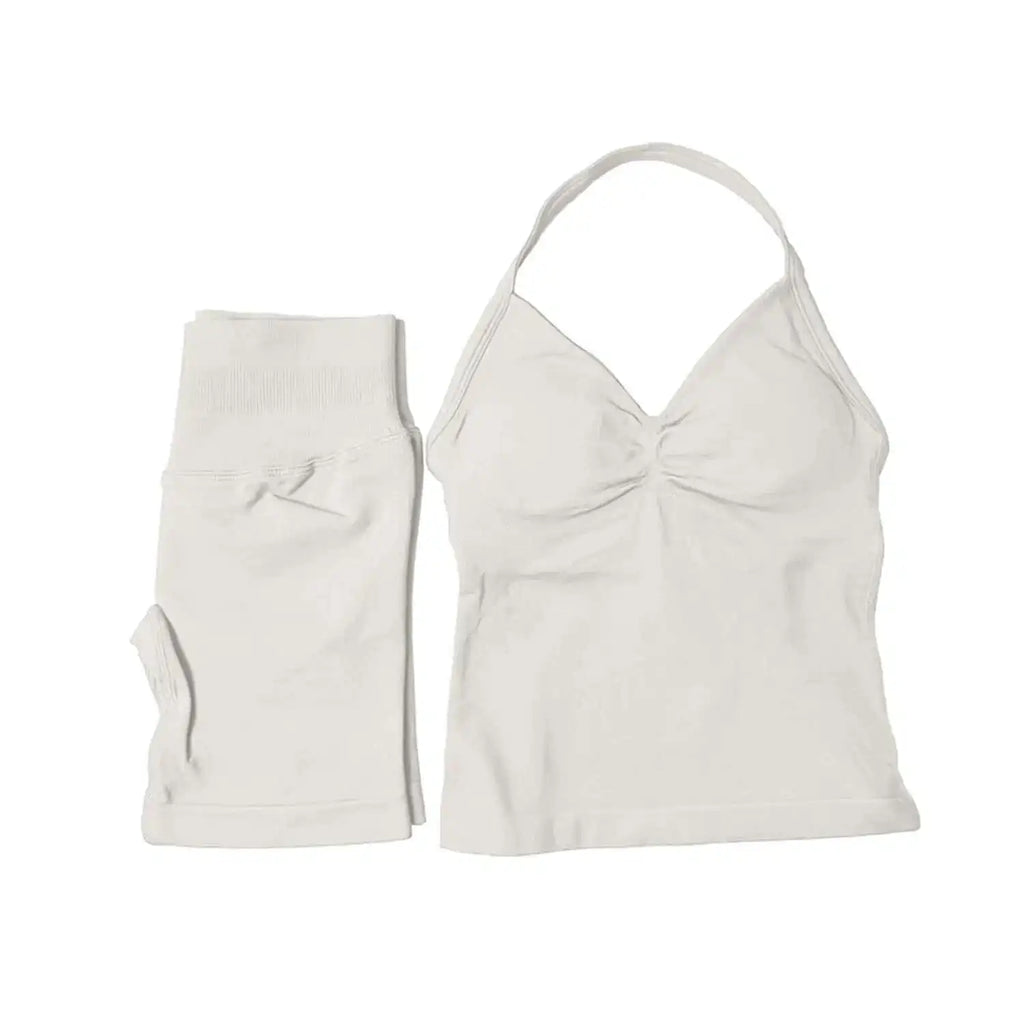 2 Piece Suit Longline Strappy Yoga Sets