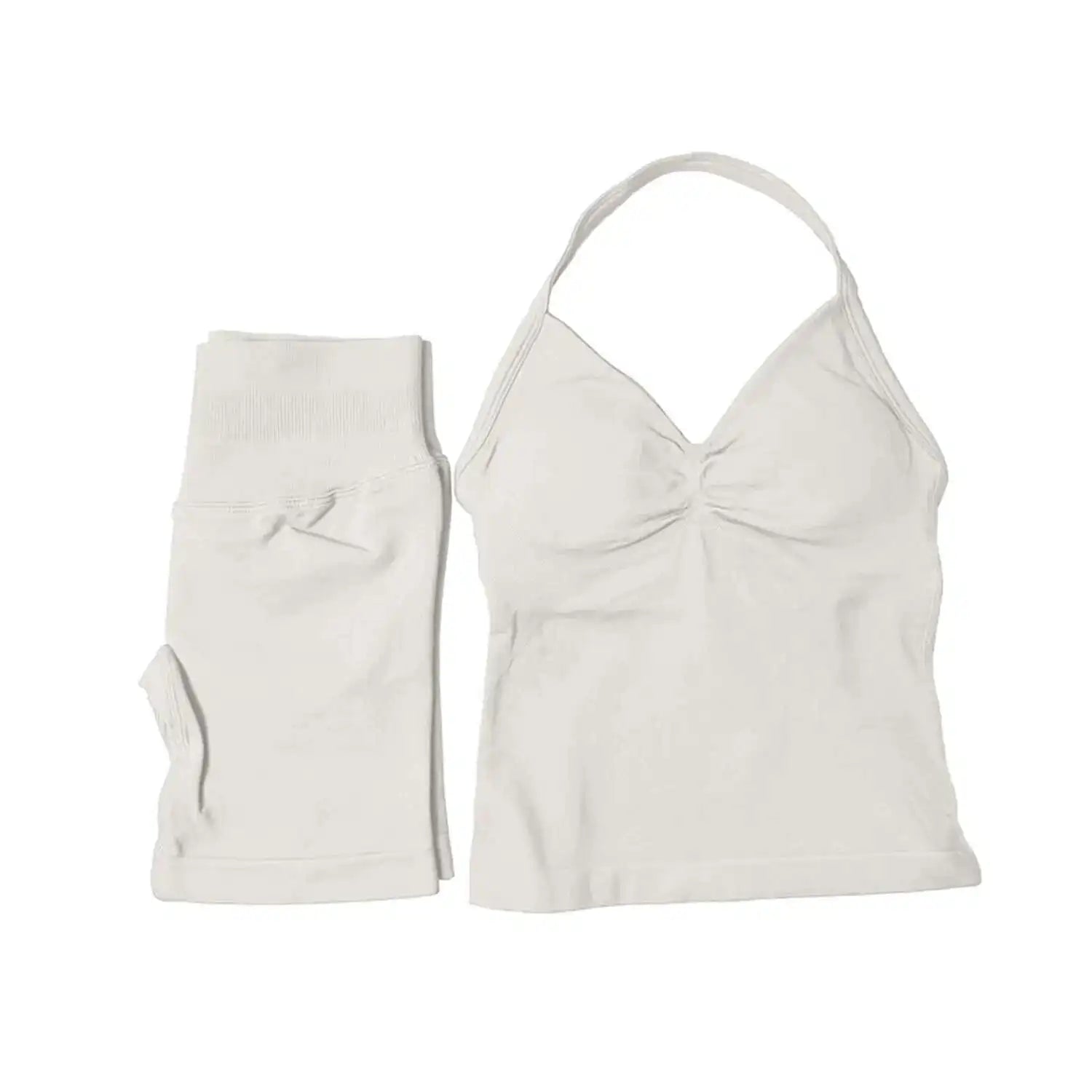 2 Piece Suit Longline Strappy Yoga Sets