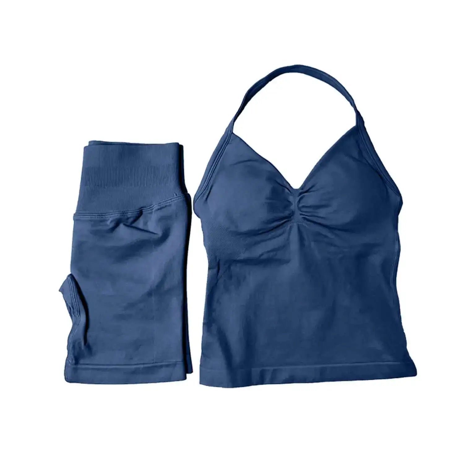 2 Piece Suit Longline Strappy Yoga Sets