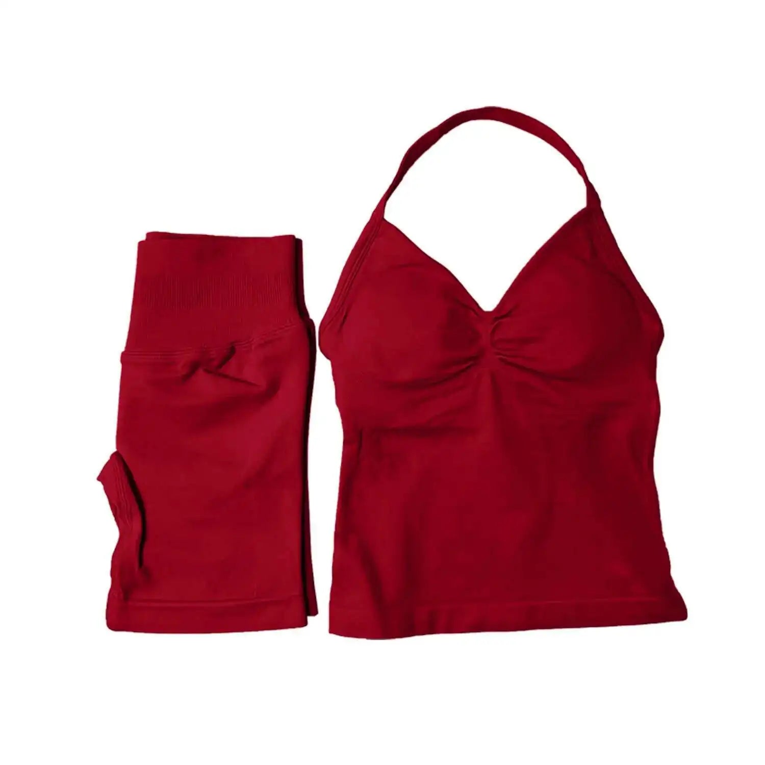 2 Piece Suit Longline Strappy Yoga Sets