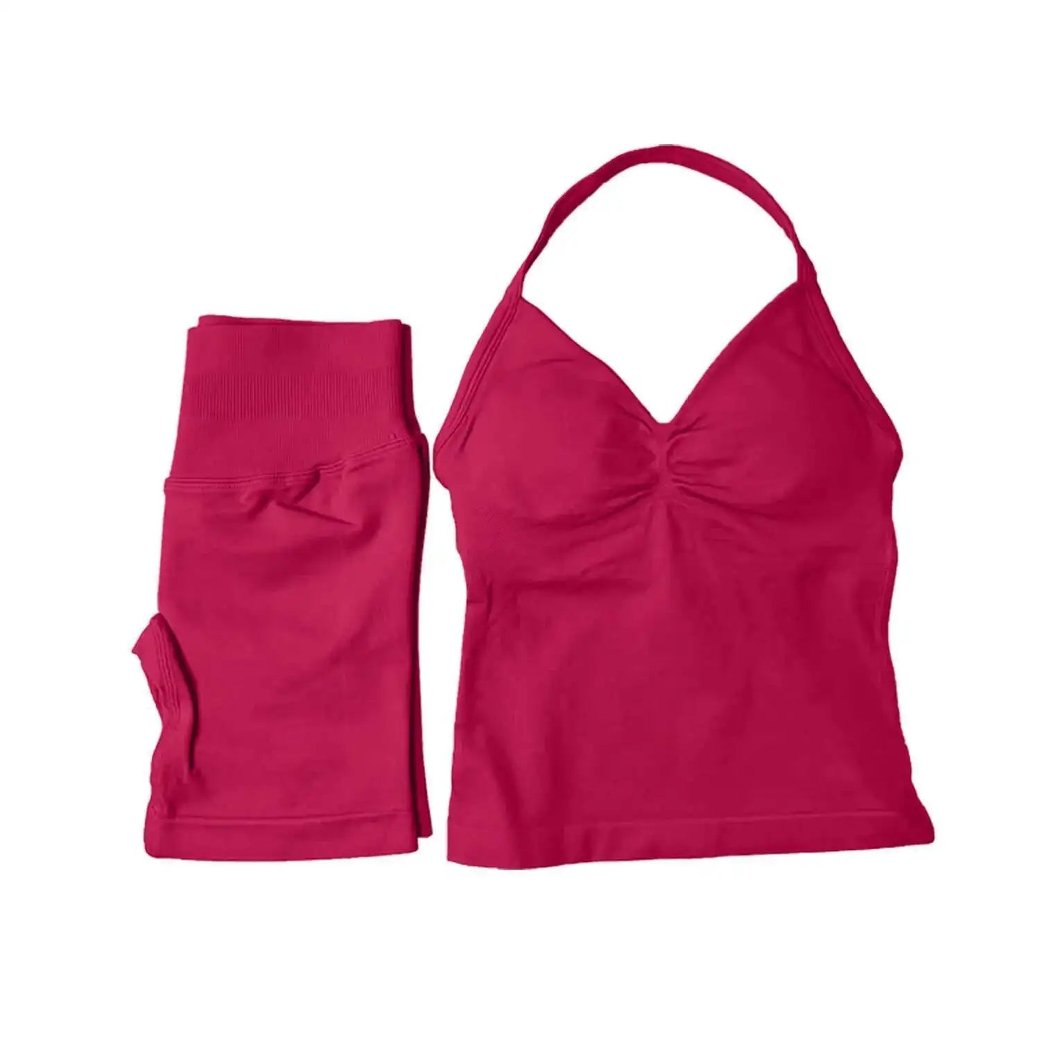 2 Piece Suit Longline Strappy Yoga Sets