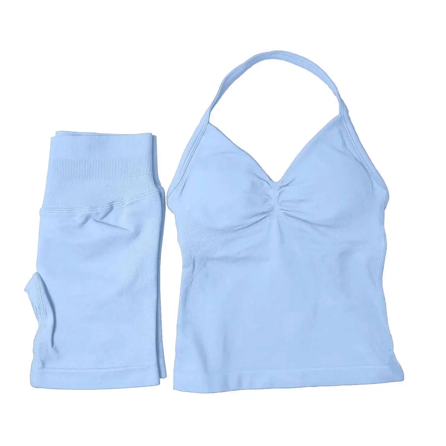 2 Piece Suit Longline Strappy Yoga Sets