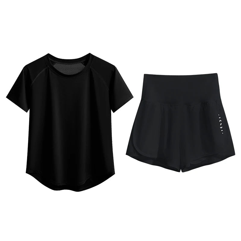 2Pcs Yoga Set Women Summer Sports Suit 2 Piece Sportswear