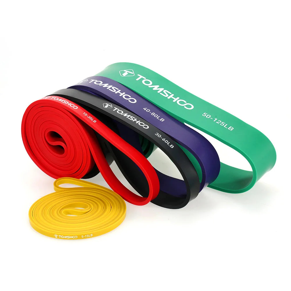 5 Packs Pull Up Assist Bands Set
