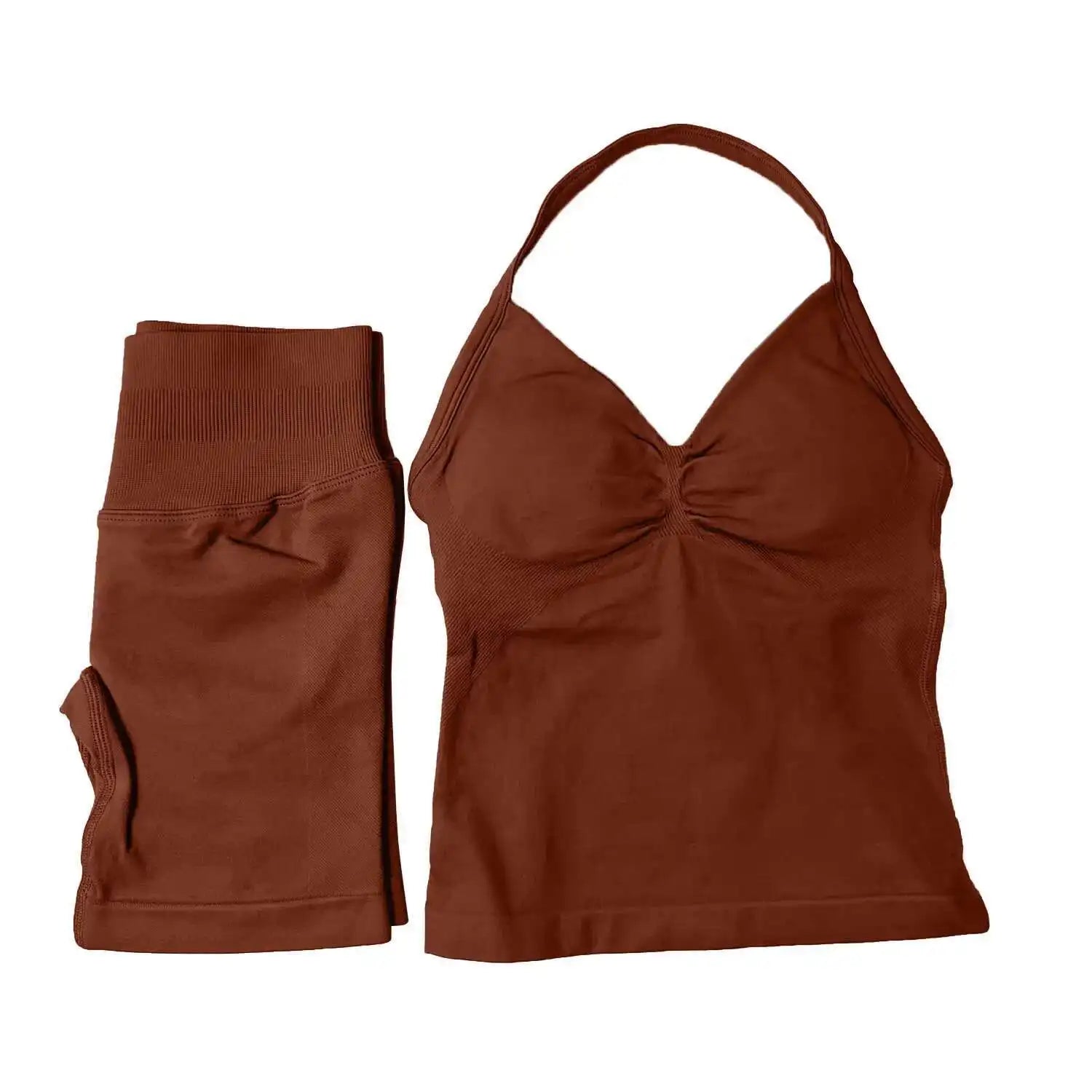 2 Piece Suit Longline Strappy Yoga Sets