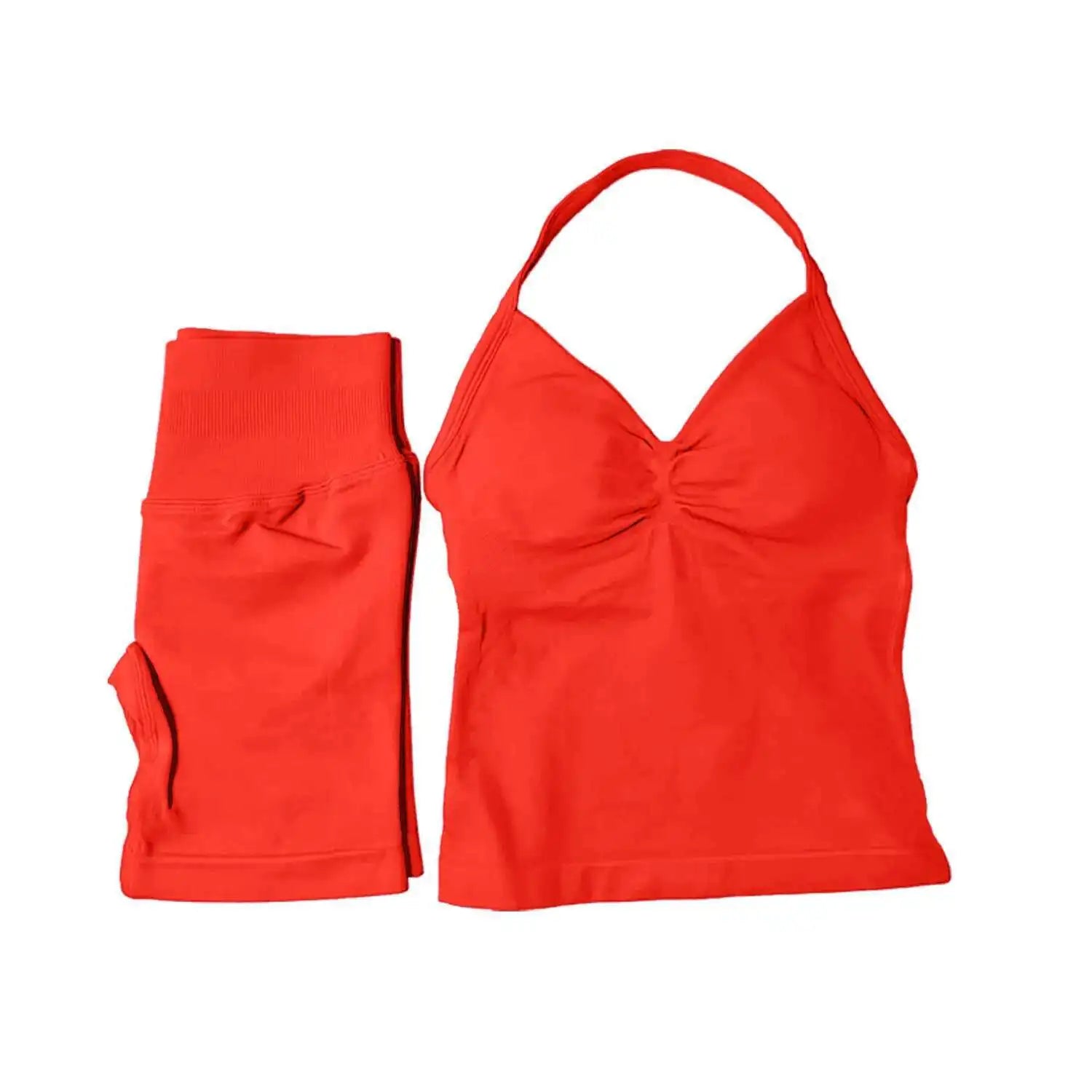 2 Piece Suit Longline Strappy Yoga Sets