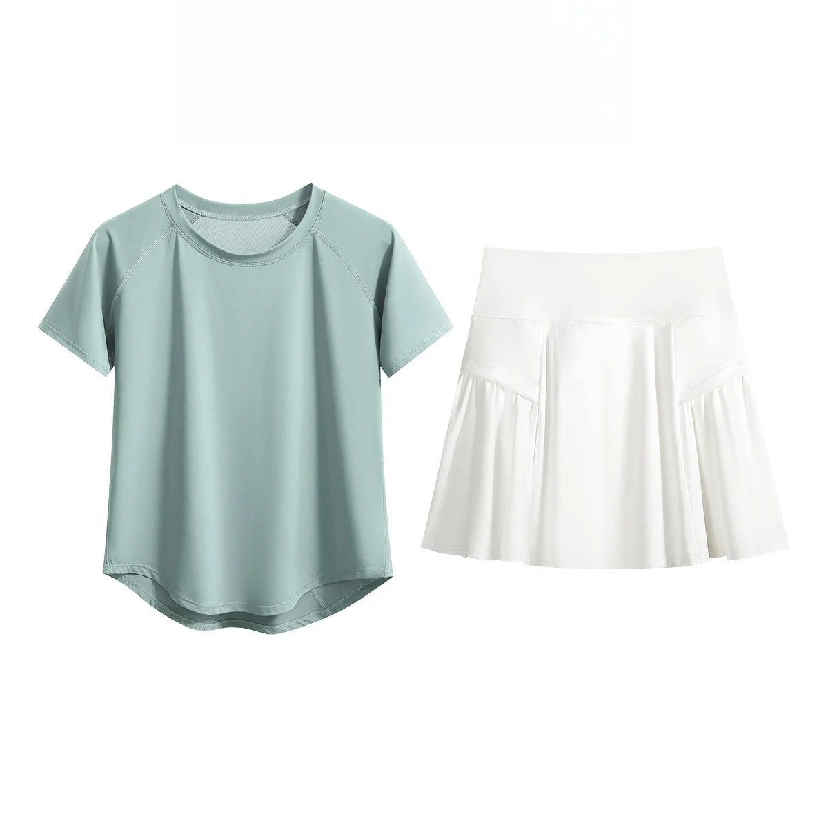 2Pcs Tennis Skirt Set