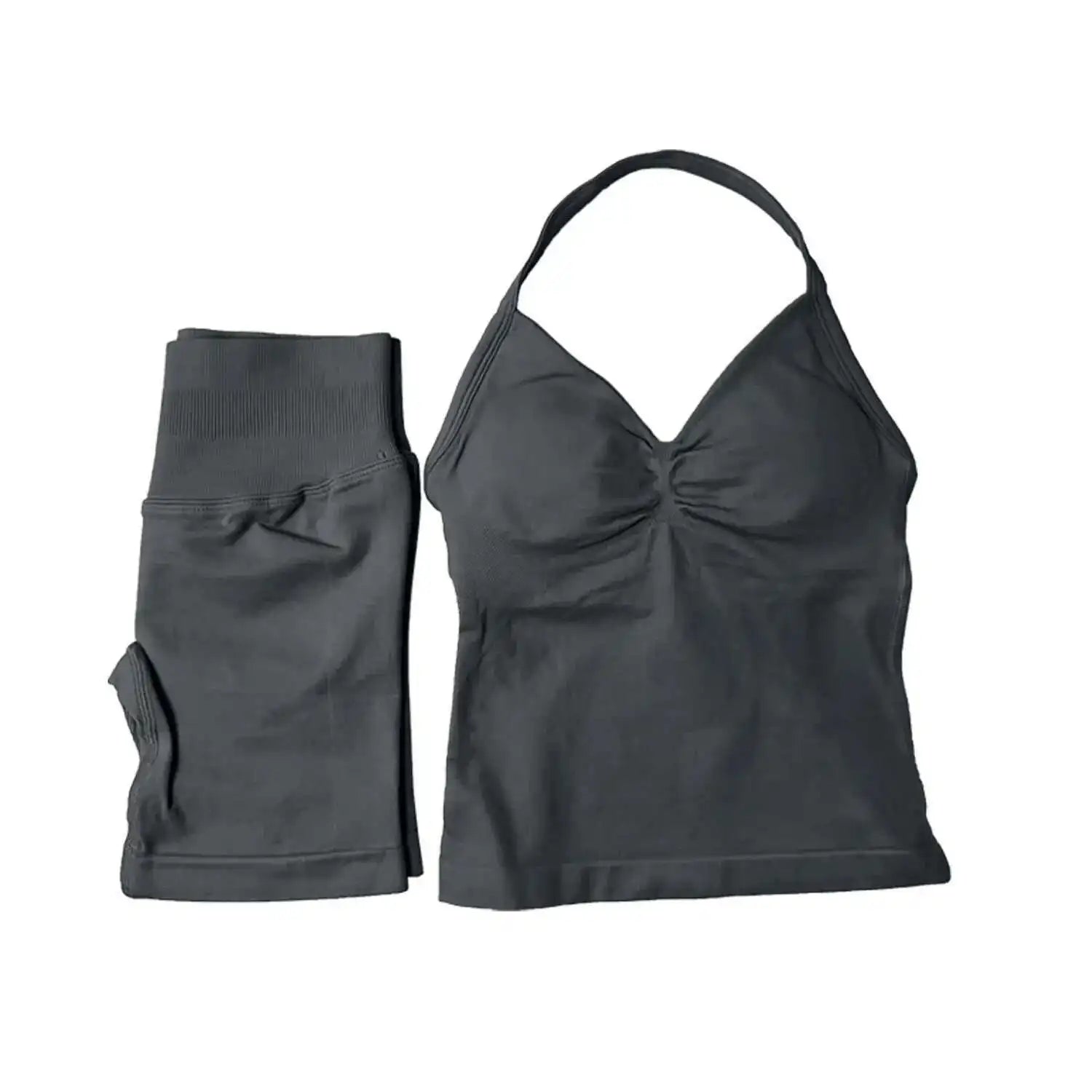 2 Piece Suit Longline Strappy Yoga Sets